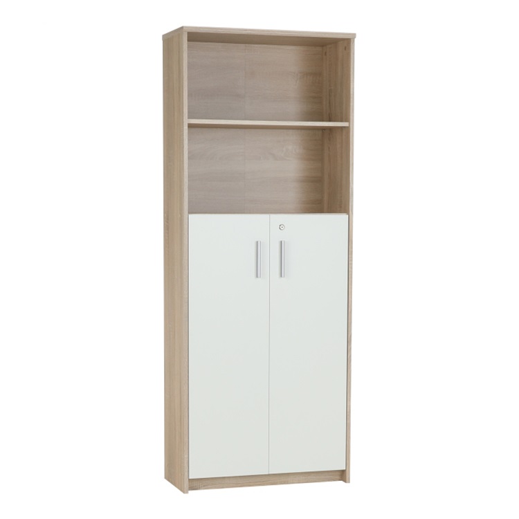 Regal mit Schrank, Sonoma-Eiche/weiß, JOHAN 2 NEW 10