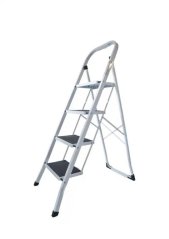 Čelične ljestve, 4 točke, jednostrane, s platformom