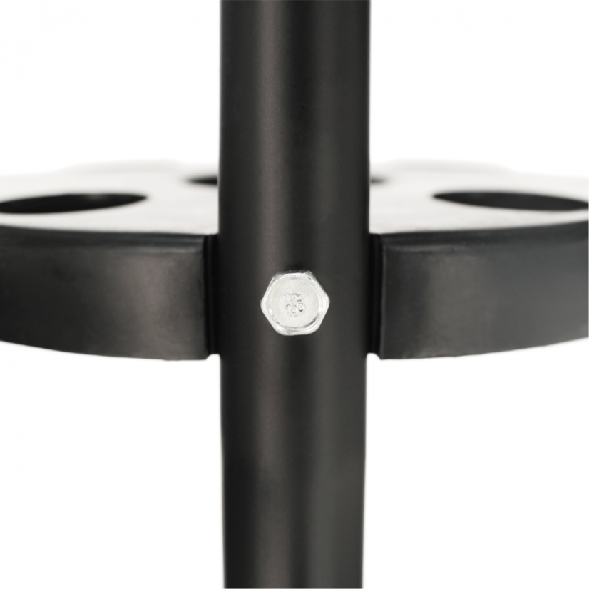 Esstisch, schwarzer Stahl/gehärtetes Glas, BORGEN TYP 2