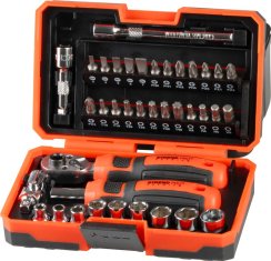 Strend Pro Premium Schraubendreher-Set, 38-teilig, Torx + Schlitz + Kreuzschlitz