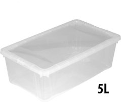 Transparente Aufbewahrungsbox mit Deckel 33x20x11cm