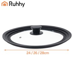 Silikónové veko 3 v 1 24/26/28cm Ruhhy 25560