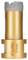 Gyémánt magfúrószár, M14-es menet sarokcsiszolóhoz, átmérő 20 mm, GEKO