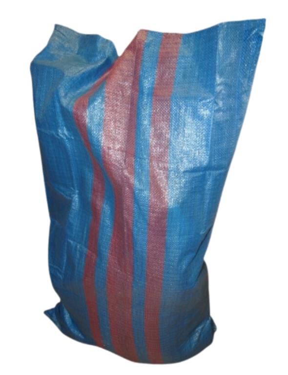 PP zsák 65x105 cm, 50 kg, kék/sárga (akció)