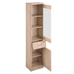 Vitrina 1D1W1S, hrast sonoma, TOPTY TIP 32