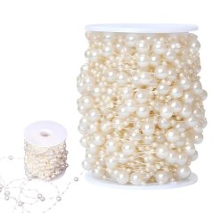 Perle weiß kronleuchter perlen weihnachtsbaum kette perlen spule 10mm 5m (akce)