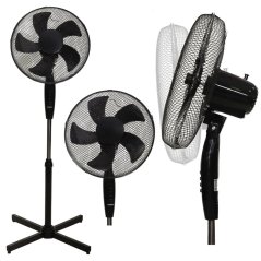 Ventilator stand 45 W - 3 moduri, negru (akce)