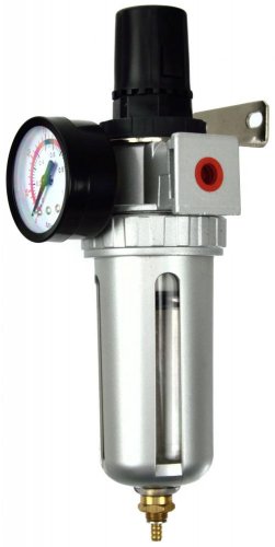 Luftdruckregler mit Manometer und Filter, 3/8&quot; Gewinde, GEKO