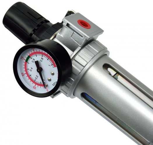Regulátor tlaku vzduchu s manometrem as filtrem, 3/8&quot; závit, GEKO