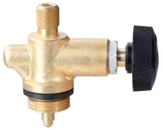 Jednosmjerni ventil za spajanje na bocu od 2 kg s izlaznim navojem M9 x 0,75 LH, MEVA