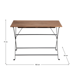 Gartenset 1+4, Akazie/Schwarz, SEDAN TYP 2