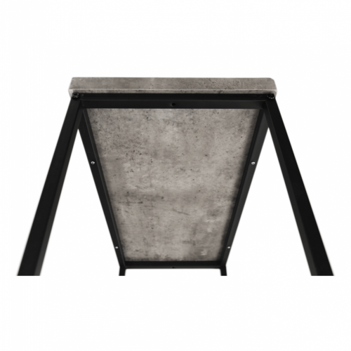 Kisasztal, fekete/beton, TENDER