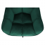 Pisarniški stol, blago/kovina emerald Velvet, HAGRID