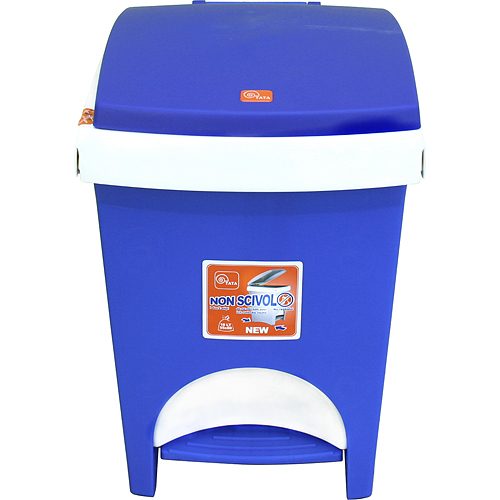 Coș de gunoi ICS C602006, 6 litere, pedală, albastru
