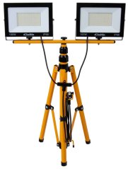 Reflector LED 2x100W cu suport telescopic, alb rece 6500K, KELTIN