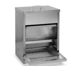 Begehbarer Futterautomat für Geflügel 10 kg verzinkt GAUN
