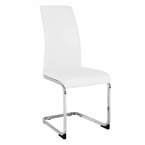 Krzesło do jadalni, biały/chrom, VATENA