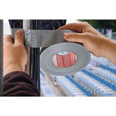 tesa® PRO Gaffer traka, tekstil, srebrna, ljepilo, PE, 50 mm, L-25 m