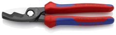 Kabelschere KNIPEX 95 12 200, Zange, 200 mm, bis 20mm/70mm2, Doppelschneide