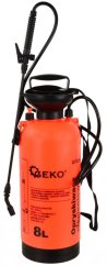 Manueller Drucksprüher 8 Liter, orange, GEKO