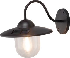 Strend Pro Garden lámpa, napelemes, falra/kerítésre szerelhető lámpa, 1x LED, 23,5x18x20 cm (akció)