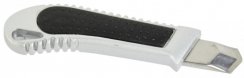 Nož z rezilom 18 mm, kovinski z gumbom Profi, GEKO