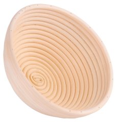 MagicHome Rattanbeutel, zum Aufgehen von Brot, rund, max. 1 kg, 25x8 cm