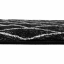 Teppich, schwarz/gemustert, 67x120 cm, MATES TYP 1