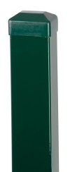 Pole Strend Pro EUROSTANDARD, 1600/60x40/1,25 mm, zelena, četvrtasta, kapa, Zn+PVC, RAL6005