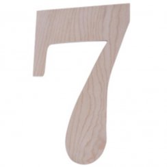 Lesena hišna številka c.7 18cm