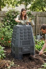 EVOBLACK Komposter, 850 Liter, schwarz