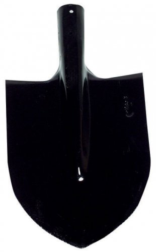 Rýč špičatý 20 x 30 cm kovaný, černý lak, bez násady, MacHook