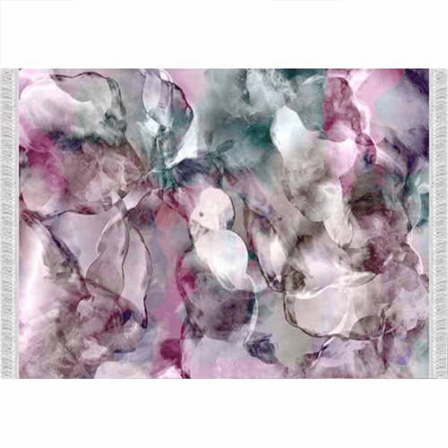 Teppich, rosa/grün/creme/Muster, 80x150, DELILA