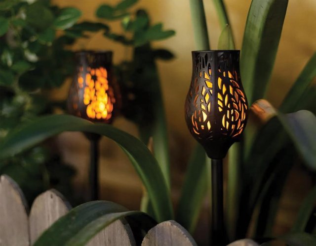 Lampa Strand Pro Garden, tulipán, 12x LED, 8x8x53 cm, levá. 2 ks