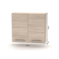 Oberschrank 2DV, Sonoma-Eiche, NOVA PLUS NOPL-014-OH