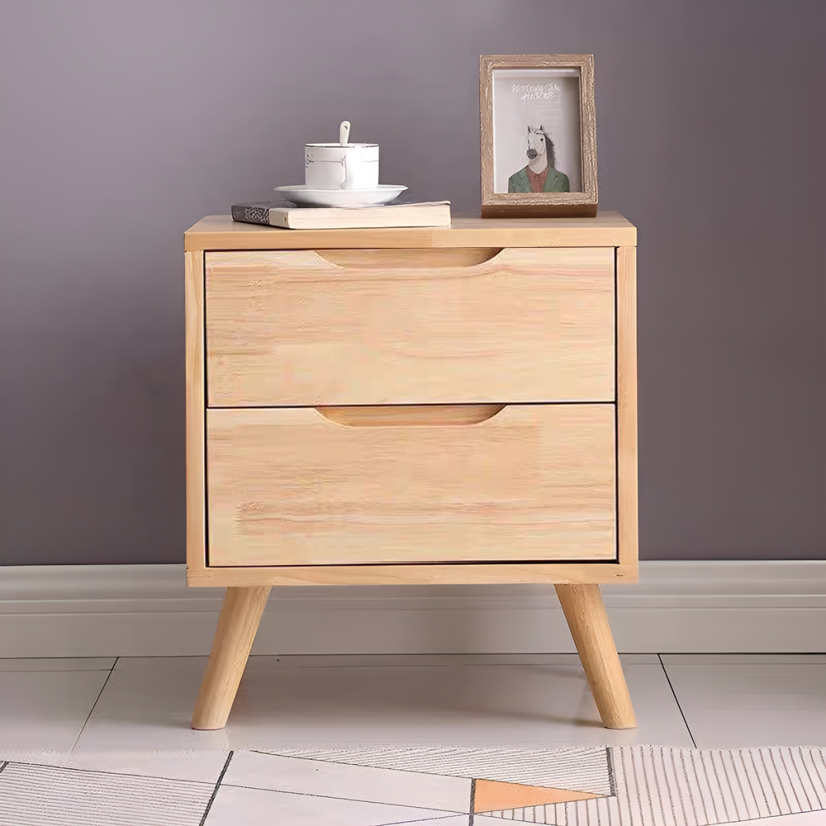 Nachttisch, Massivholz, natur, BRUNI (akce)
