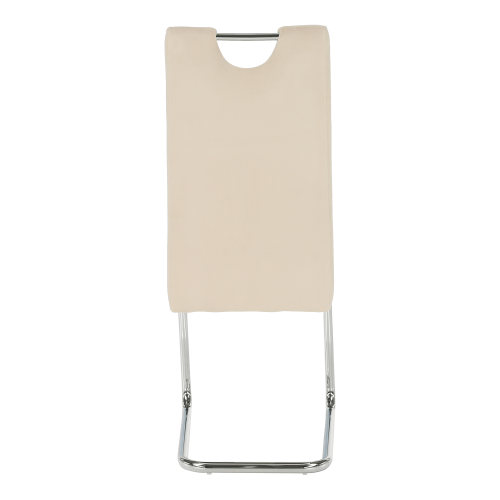 Jídelní židle, béžová Dulux Velvet látka/světlé šití, ABIRA NEW