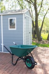 Schubkarre Greenlawn Junior 100 Liter, Kunststoff, Garten, mit aufblasbarem Rad, (demontiert)