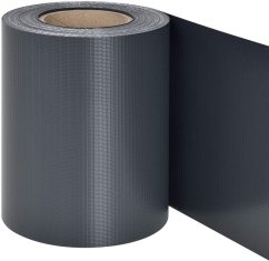 Traka Strend Pro EUROSTANDARD, 190 mm, L-35 m, tieniaca, antracit, pokrovna, za ogradne panele, sa 20 kopči, 450g/m2, PVC, RAL7016 (akce)