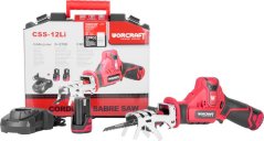 Piła Worcraft CSS-12Li, 12V, 2x 2.0Ah Li-Ion, ogon, rozgałęzienia