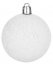MagicHome karácsonyi labdák, 10 db, fehér, karácsonyfához, 6 cm