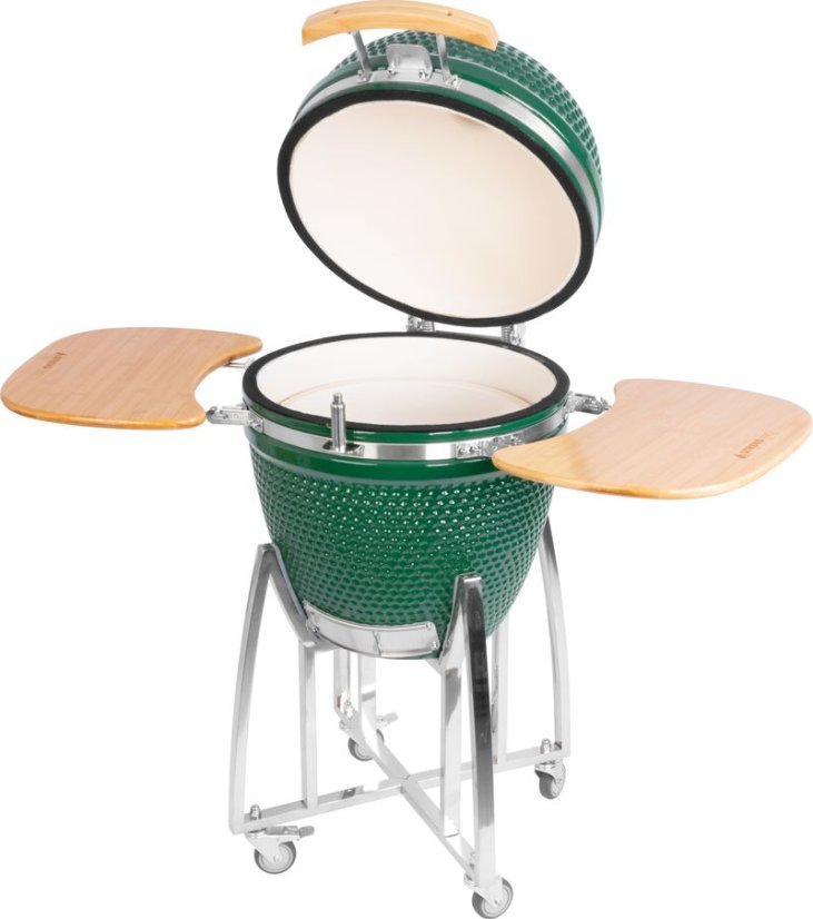 Grill Strend Pro Kamado Egg 21";, Durchmesser 46,7 cm, Grillhöhe 91 cm, grün, 130x73x122 cm