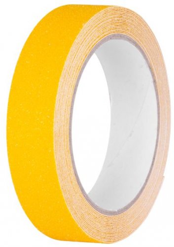 Tape Strend Pro, ragasztó, csúszásgátló, extra tartós, sárga, 25 mm x 5 m