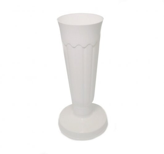 Nagrobna vaza z obremenitvijo BELA 32 cm