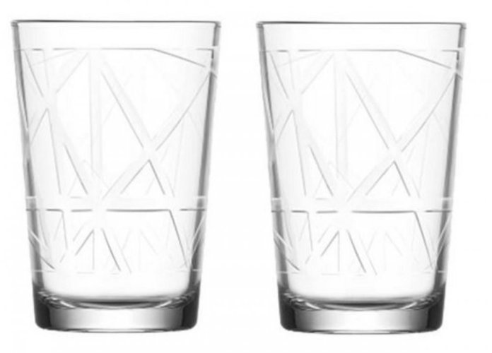 Kozarec za vodo 205 ml LINE prozoren, steklo, komplet 6 kosov