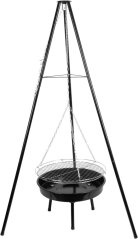 Gril Strend Pro Bavarian, BBQ, na dřevěné uhlí, nastavitelná gril. výška 320-660/1500 mm