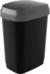 Koš KIS Dual Swing M, 25L, černý, 37,5x26x48,5 cm, na odpadky