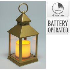 Lampáš svietnik s LED sviečkou 23 cm s časovačom