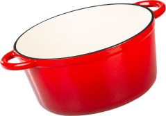 Kastrol MagicHome Castora line, hrnec, 24 cm, 4,0 lit. s poklicí, smaltovaná litina