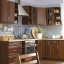 Oberschrank G40S mit Glas, links, Milano-Walnuss, SICILIA